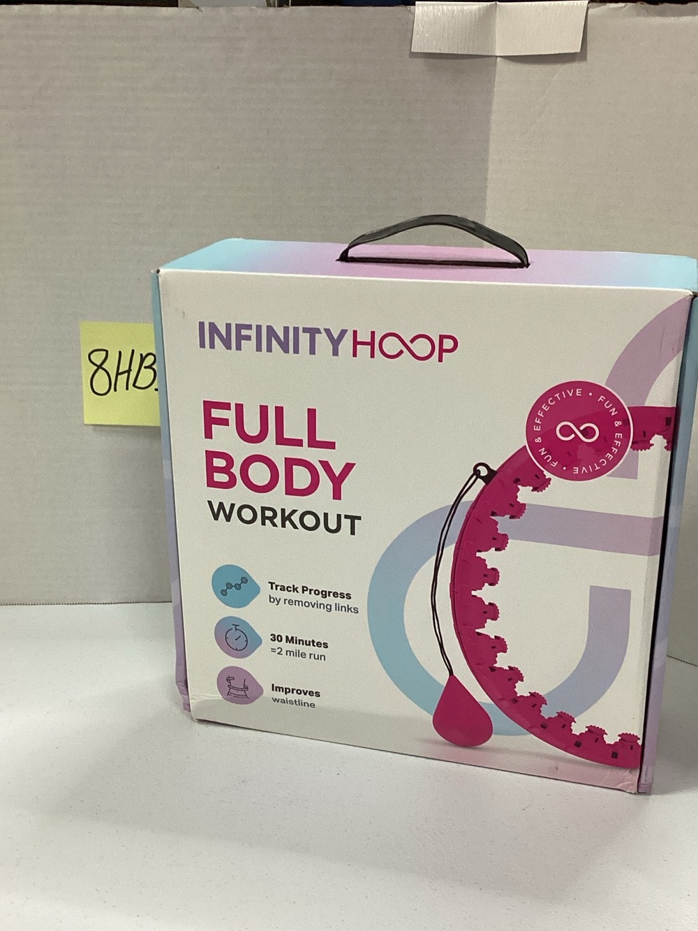 NFINITY Infinity Hoop Full Body Workout - Pink/Teal